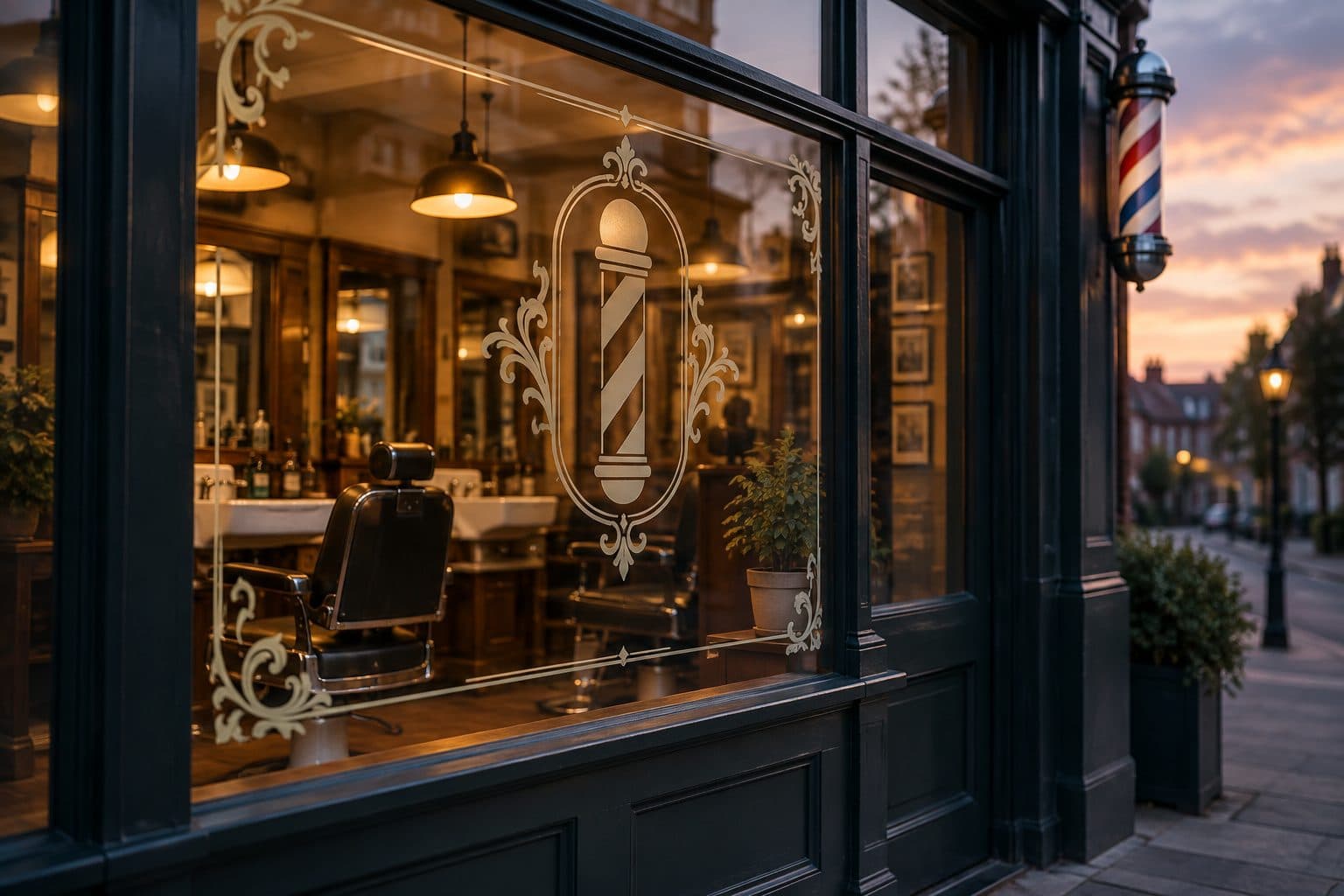 Inside Fourth Street Barbers